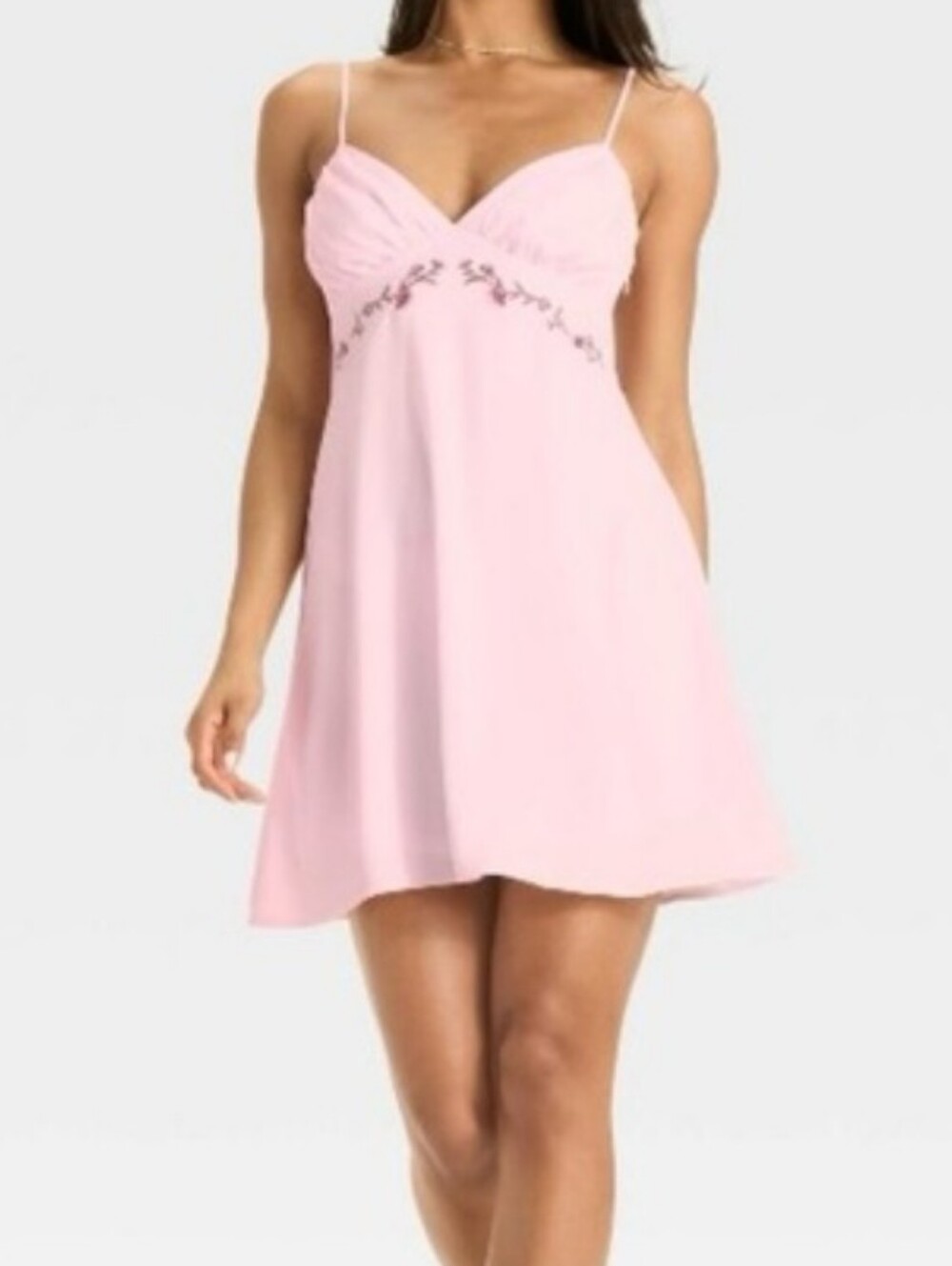 Wild Fable Floral Embrodiered A Line Mini Dress